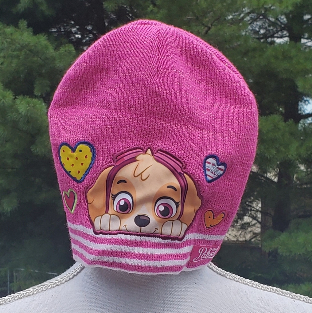 Paw Patrol Skye Pink Beanie Winter Hat Kids Girls Knit Cap